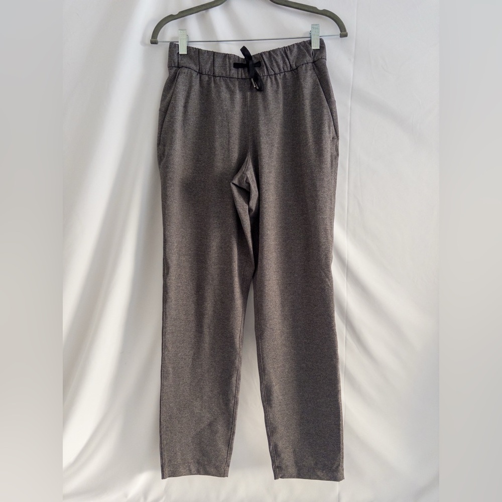 Lululemon On The Fly Jogger Pants Gray Size 4 High Rise Tapered Leg Lounge